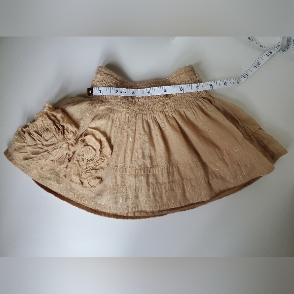 Lined Beige Skirt for Baby Girl - Picture 3 of 9